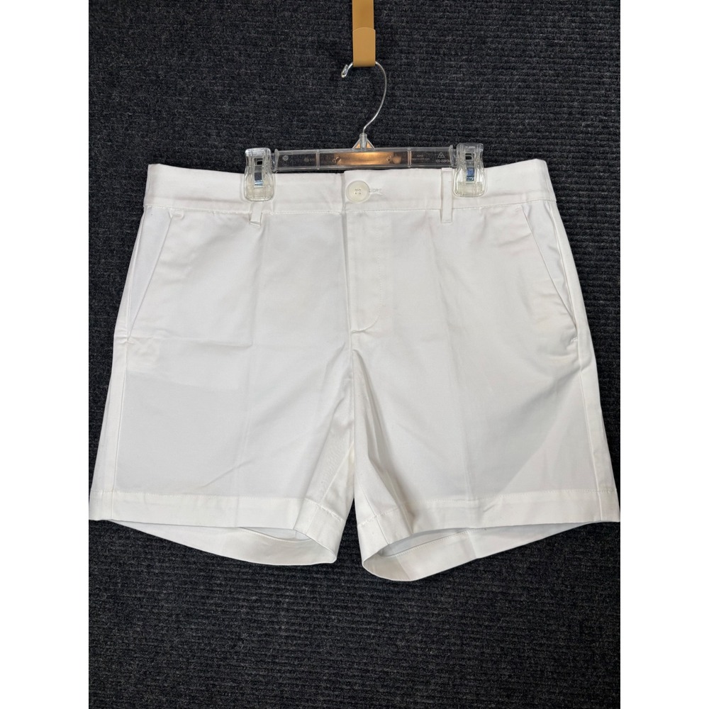 Ann Taylor Womens White 6 Inch Mid Rise Chino Shorts Size 6 524191